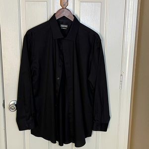 Kenneth Cole Reaction Slim Fit 17 1/2- 32/33 Black